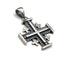 Sterling Silver Classic Oxidized Jerusalem Cross Pendant